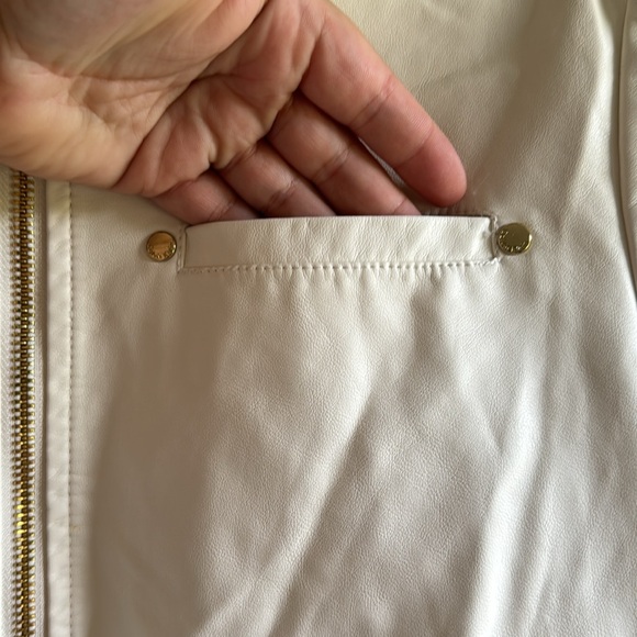 NWOT Vegan Leather Calvin Klein Jacket - Picture 4 of 8